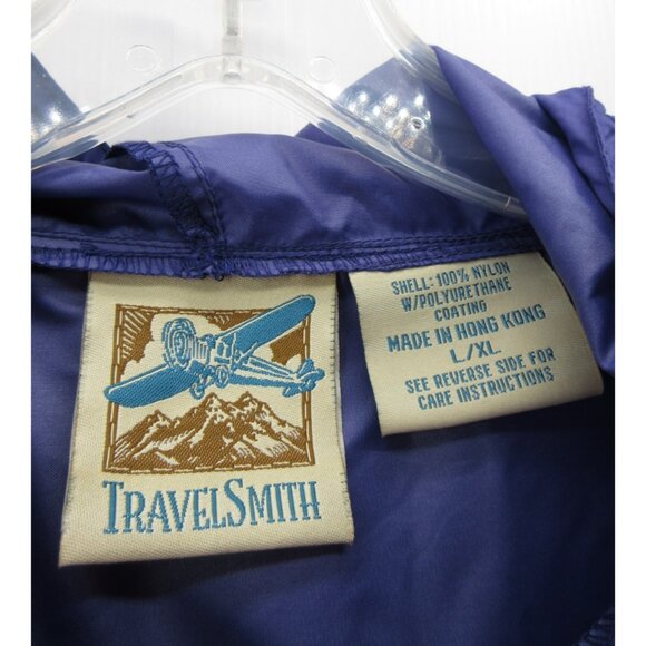 VINTAGE Travel Smith Jacket Large XL Rain Coat Poncho Hoodie 90s * - Picture 13 of 14